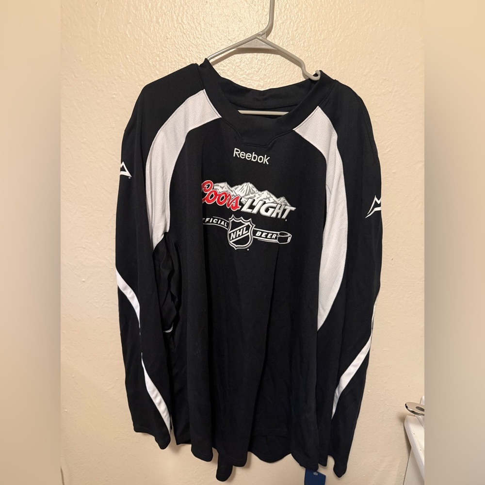 Reebok Black and White NHL Men's Jersey